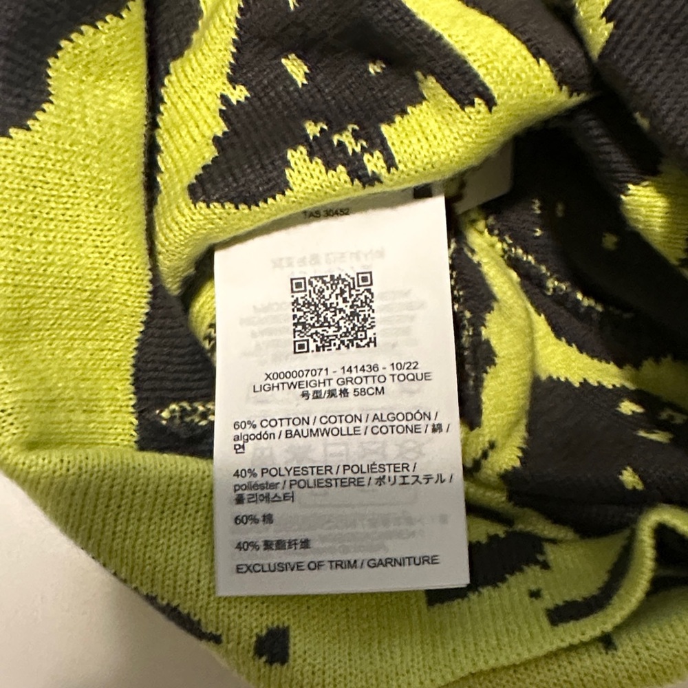 Arc'teryx Yellow and Black Beanie - Picture 3 of 4